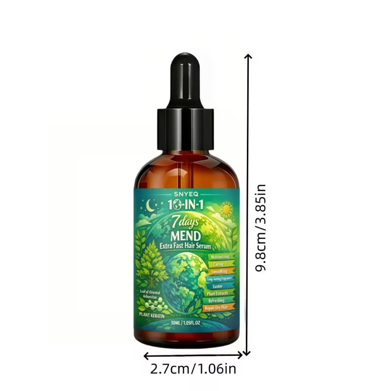7 days extreme fast hair serum with rosemary biotin   for hair strengthen   scalp   dry damage works on all hair types winter care holiday gift 3