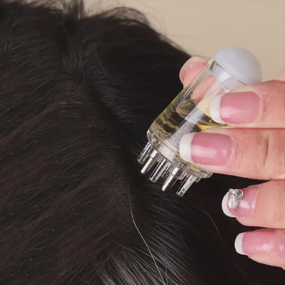 Essential Oil Hair Massage Comb with Rollerball Applicator for And Styling